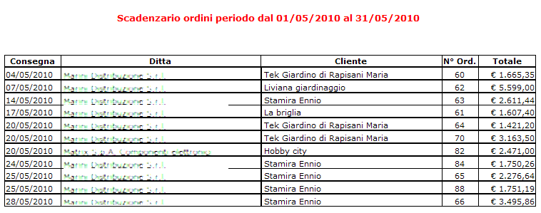 programma per agenti di commercio per gestire vendite